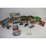 BOX CONTAINING CORGI AND OTHER MINI CARS INCLUDING DINKY