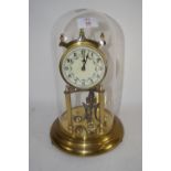 DOME CLOCK ON BRASS MOUNT