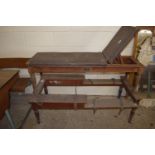 VINTAGE MEDICAL OR PHYSIOTHERAPY BENCH, LENGTH APPROX 140CM
