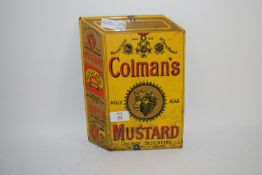 TIN ADVERTISING PLAQUE FOR COLMAN'S MUSTARD