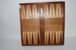 WOODEN BACKGAMMON BOARD