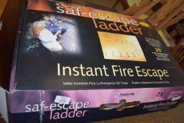 "INSTANT FIRE ESCAPE" FOLDING ESCAPE LADDER