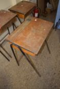 LIFT TOP METAL FRAMED SCHOOL DESK