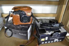 CAMERA ITEMS INCLUDING CANON POWERSHOT AND NIKON COOLPIX P300