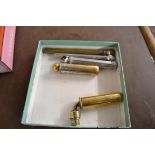 SMALL TRAY CONTAINING WHISTLES, PRESSURE GAUGES ETC