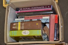 BOX OF MIXED BOOKS - THE ART OF BEATRIX POTTER, THE ROYAL PORTRAITS, BRITISH PORTRAIT PAINTERS ETC