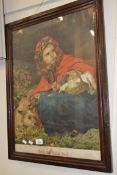 FRAMED PRINT "LITTLE RED RIDING HOOD"