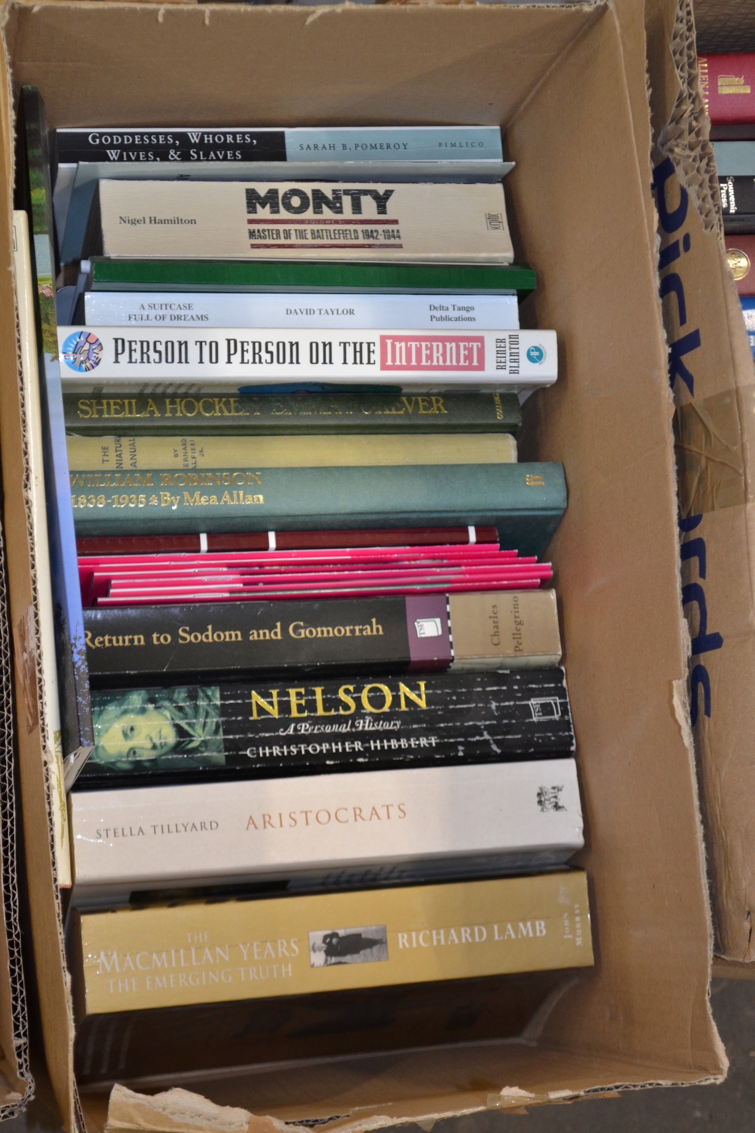 BOX OF MIXED BOOKS - NELSON, A PERSONAL HISTORY, THE MACMILLAN YEARS
