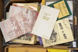 BOX OF MIXED BOOKS - THE STORY OF NORWICH CATHEDRAL, MEMOIRS OF NORTH WALSHAM ETC