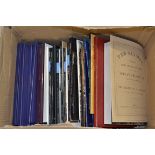 BOX OF VARIOUS SOTHEBY'S CATALOGUES, GRACE AND FAVOUR BOOKS ETC