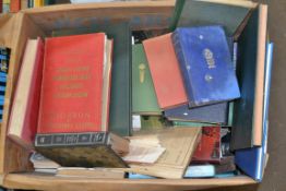 LARGE BOX OF MIXED BOOKS - KELLY'S DIRECTORY OF NORFOLK, MOZART, IN SEARCH OF ENGLAND ETC