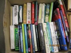 BOX OF MIXED BOOKS, GARDENING INTEREST, COTTAGE GARDEN ANNUALS, A VISION OF EDEN, FERNS IN YOUR