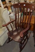 MODERN REPRODUCTION ROCKING CHAIR, 112CM HIGH