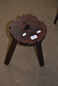 MODERN REPRODUCTION CHILD'S STOOL, 35CM HIGH