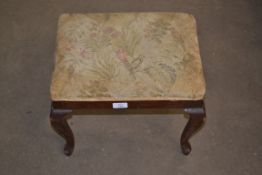 FLORAL UPHOLSTERED FOOT STOOL, 34CM HIGH