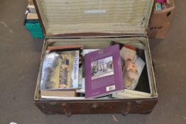 SUITCASE CONTAINING MIXED BOOKS - PAINTING INTEREST - JOHN YARDLEY, A PERSONAL VIEW, THE