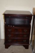 MAHOGANY EFFECT REPRODUCTION TELEPHONE CABINET, WIDTH APPROX 46CM