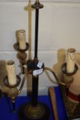 METAL CANDELABRA WITH THREE SCONCES
