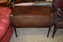 19TH CENTURY STAINED WOOD PEMBROKE TABLE, WIDTH APPROX 91CM