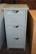 SMALL MODERN PAINTED DRAWER UNIT, WIDTH APPROX 31CM