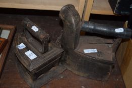 PAIR OF 19TH CENTURY FLAT IRONS