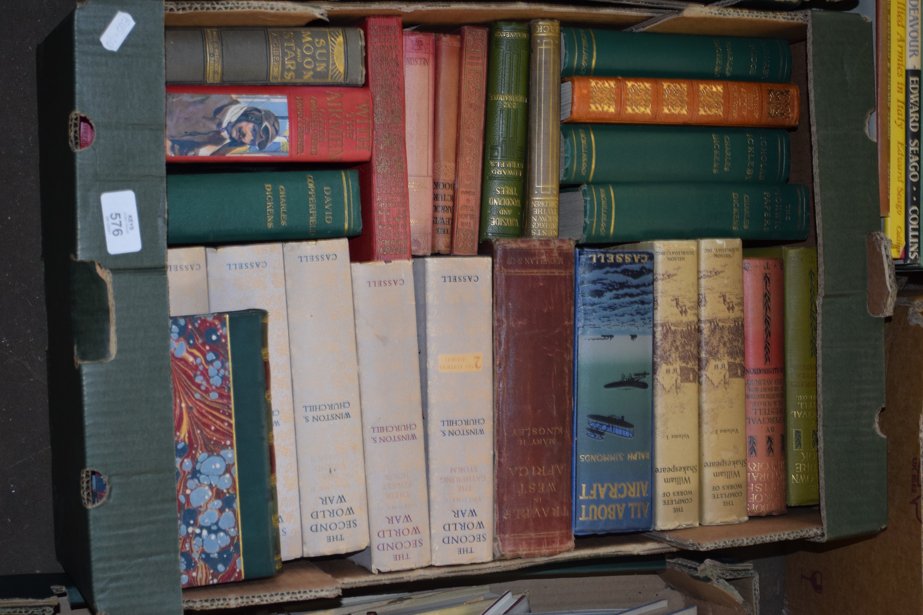 BOX OF MIXED BOOKS TO INCLUDE SUN, MOON AND STARS, TRAVELLERS IN WEST AFRICA, ALL ABOUT AIRCRAFT