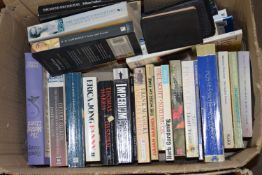 BOX OF MIXED BOOKS - HERB GARDENING, THE MOTTLED LIZARD, THE SOUND AND THE FURY ETC