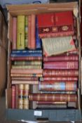 BOX OF MIXED BOOKS TO INCLUDE THE COMPLETE WORKS OF SHAKESPEARE, TALE OF TWO CITIES, OLD CURIOSITY