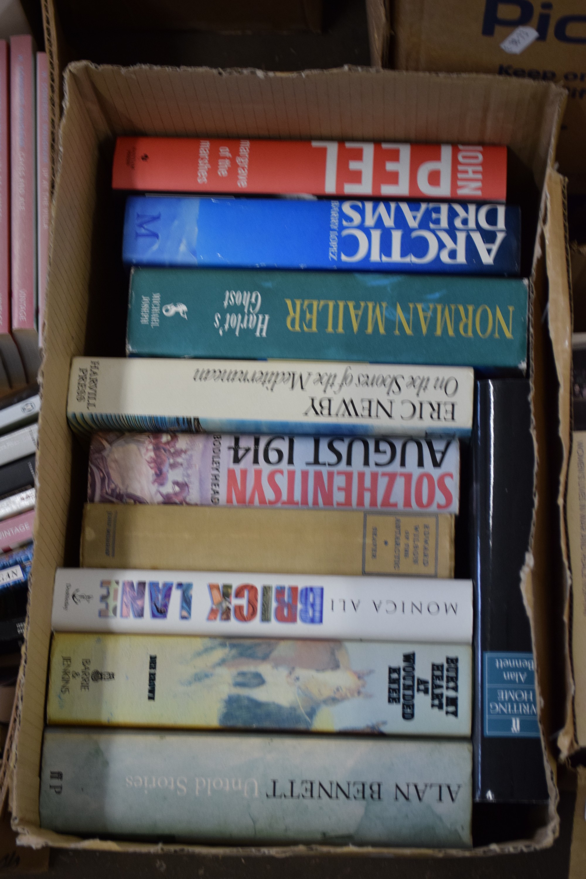 BOX OF MIXED BOOKS - BURY MY HEART AT WOUNDED KNEE, BRICKLAYING, EDWARDS WILSON OF THE ANTARCTIC