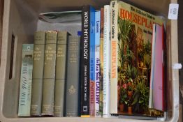 BOX OF MIXED BOOKS - THE RETURN OF THE KING, HOUSE PLANTS, GARDENING WITH CONTAINERS ETC