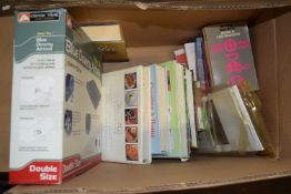BOX CONTAINING BOXED INFLATABLE DOUBLE AIR BED AND A QUANTITY OF BOOKS OF GARDENING INTEREST