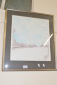 FRAMED PRINT, SIGNED AND DATED 1973 TO LOWER RIGHT