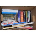 BOX OF MIXED BOOKS - JOE'S BOYS AND HOW THEY TURNED OUT, TONY BLAIR A JOURNEY ETC