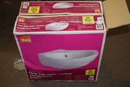 BOXED B&Q TREVISO ONE-TAP CLOAKROOM BASIN