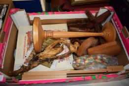 BOX OF WOODEN ITEMS