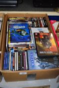 BOX CONTAINING MIXED DVDS TO INCLUDE FINDING NEMO, HOT FUZZ, TEARS OF THE SUN ETC