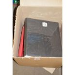 BOX OF ALBUMS (CONTENTS EMPTY)