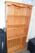 MODERN PINE BOOKCASE, 160CM HIGH