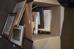 BOX CONTAINING FRAMED PRINTS TO INCLUDE "MORNING LIGHT" AND "EVENING LIGHT"