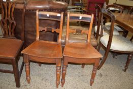 PAIR OF 19TH CENTURY DINING CHAIRS, HEIGHT APPROX 84CM