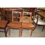 PAIR OF 19TH CENTURY DINING CHAIRS, HEIGHT APPROX 84CM