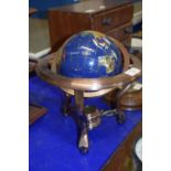 GLOBE IN METAL MOUNT