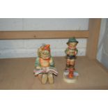 PAIR OF HUMMEL FIGURES OF CHILDREN