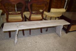 VINTAGE WOODEN BENCH, LENGTH APPROX 150CM