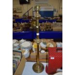 BRASS CANDLE HOLDER OR LAMP STAND. POSSIBLY CHURCH VOTIVE LAMP