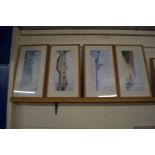 FOUR PRINTS OF NORFOLK SCENES BY ANDREW DIBBEN