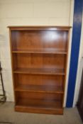 OPEN BOOKCASE, WIDTH APPROX 90CM