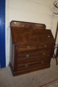 GOOD QUALITY 19TH CENTURY FALL FRONT BUREAU, WIDTH APPROX 107CM