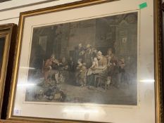 LARGE PRINT OF A VICTORIAN TAVERN SCENE