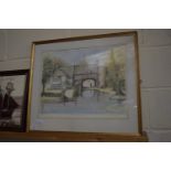 PRINT OF PULL'S FERRY NO 27 FROM 400, SIGNED PAMELA DICKERSON